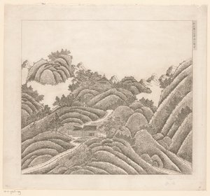 Gezicht op een deel van het keizerlijk zomerpaleis in Chengde (Jehol) te China door Matteo Ripa