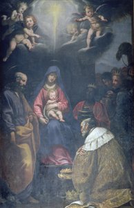 Aanbidding der Wijzen, 1629 door Matteo Rosselli