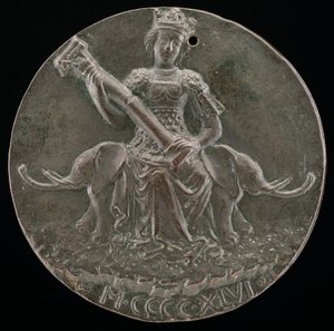 Fortitude Houdt een Gebroken Kolom [achterzijde], 1446