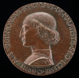 Sigismondo Pandolfo Malatesta, 1417-1468, Heer van Rimini en Fano [voorzijde], 1446
