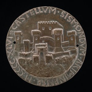 Het kasteel van Rimini [achterzijde], 1446 door Matteo di Andrea de Pasti