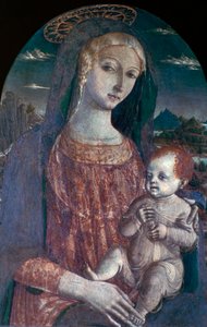 Madonna en Kind, ca. 1450-1495 door Matteo di Giovanni