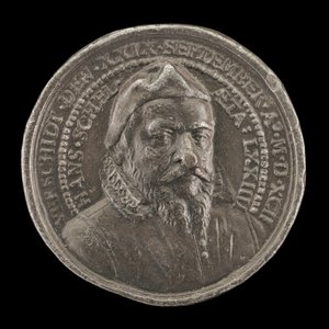 Hans Schel, 1518-1592, Patriciër van Neurenberg [voorzijde], 1592