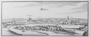 Alsleben door Matthaus Merian