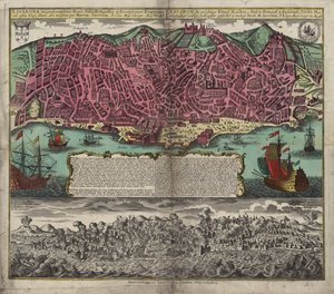 Kaart uit de kaartencollectie van de Nationale Bibliotheek. De kaart is uitgegeven in Augsburg