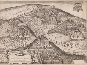 Uitzicht op Frascati en omgeving