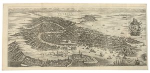Vouwpanorama van Venetië, 1688, gedrukt ca. 1700