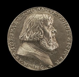 Hieronymus Holzschuher, 1469-1529, Patriciër van Neurenberg [voorzijde], 1529 door Matthes Gebel