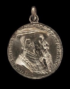 Wilhelm Löffelholz von Kolberg, 1501-1554, Patriciër van Neurenberg [voorzijde], 1541 door Matthes Gebel