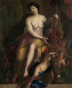 Allegorie op de vrijheid door Mattheus Terwesten (signed by artist)