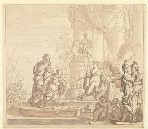Aeneas bij Dido door Mattheus Terwesten
