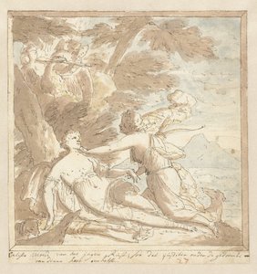 Jupiter en Callisto door Mattheus Terwesten