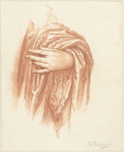 Studie van een linkerhand door Mattheus Verheyden