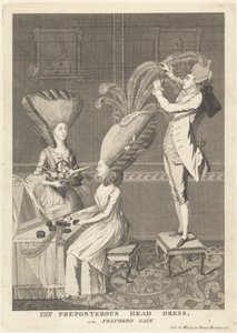 Het belachelijke hoofddeksel, of de gevederde dame