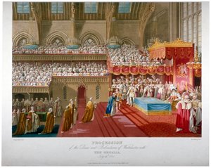 Kroning van Koning George IV, Westminster Hall, Londen, 1821