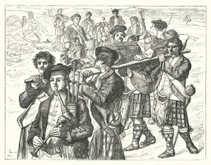 De nacht na Culloden door Matthew James (attr. to) Lawless