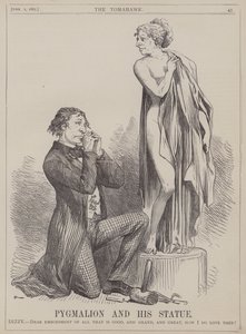 Pygmalion en zijn standbeeld door Matthew