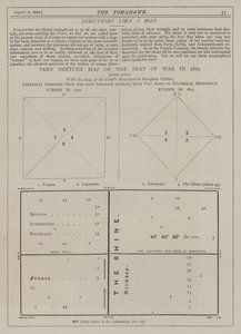 Zeer schetsmatige kaart van de oorlog in 1870 door Matthew