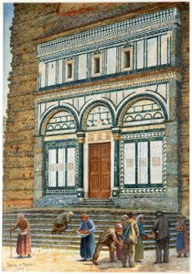De Badia van Fiesole, Florence, Italië door Matthew Thomas Rooke