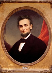 Portret van de Amerikaanse President Abraham Lincoln (1809-1865)