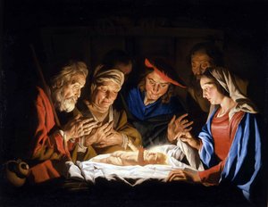 De aanbidding van het Christuskind