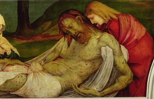 De Graflegging van het Isenheim Altaarstuk, c.1512-16
