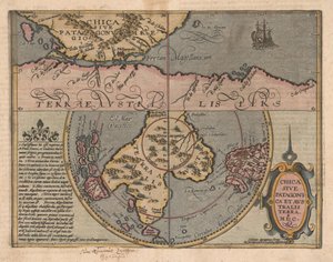 Chica sive Patagonica et Australis Terra uit Geographisches Handtbuch, 1600