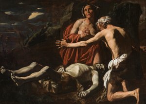 Adam en Eva rouwen om de dood van Abel, 1632-1635