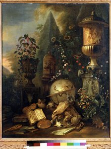 Vanitas, stilleven met een vaas