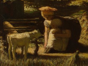Kennismaken Het kleine geitje, ca. 1865