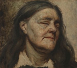 Studie van een oude vrouw