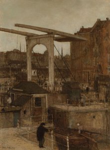 De Nieuwe Haarlemse Sluis aan de Singel, bekend als 