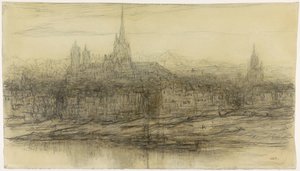 Gezicht op Rouen