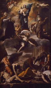 De pest van Napels, c. 1660 door Mattia Preti