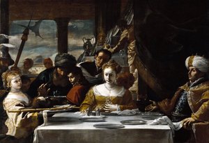 Feest van Herodes door Mattia Preti