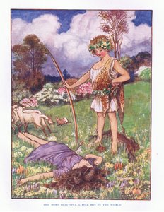 Het mooiste jongetje ter wereld, illustratie uit Lady Anns Sprookjes, 1914 door Maud Tindal Atkinson