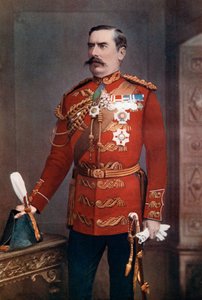 Luitenant-generaal Sir Baker Creed Russell, bevelhebber van het zuidelijke district, 1902