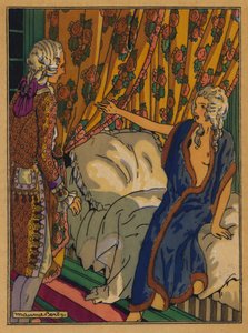 Illustratie voor Les Liaisons Dangereuses door Choderlos De Laclos door Maurice Berty