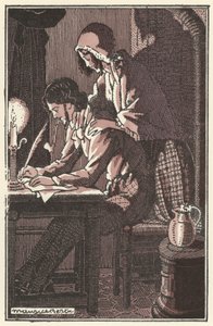 Illustratie voor Scènes de la Vie de Bohème door Henri Murger