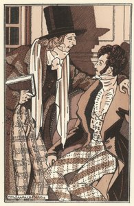 Illustratie voor Scènes de la Vie de Bohème door Henri Murger door Maurice Berty