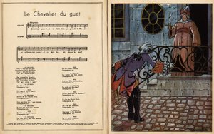 De ridder van de wacht (kinderlied) (gravure)