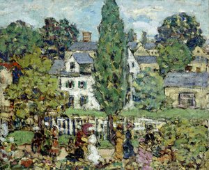Middagwandeling, zomer door Maurice Brazil Prendergast