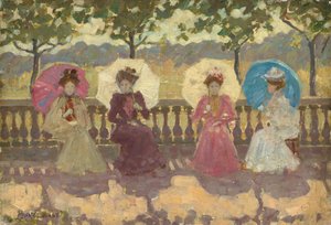 In het park, Parijs, 1891
