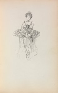 Italiaans Schetsboek: Ballerina pagina 231, 1898-1899 door Maurice Brazil Prendergast