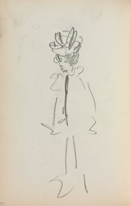 Italiaans Schetsboek: Staande Vrouw 34 Bekijk pagina 126, 1898-1899