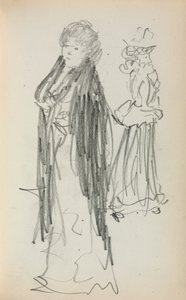 Italiaans schetsboek: Twee staande vrouwen pagina 129, 1898-1899