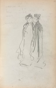 Italiaans schetsboek: Twee staande vrouwen pagina 4, 1898-1899
