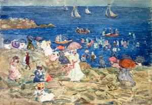 New England strandscène, ca. 1896-97