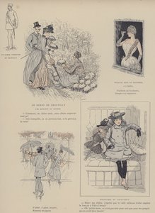 Illustratie voor Paris Brillant (gekleurde litho) door Maurice Charles Mathieu Bonvoisin