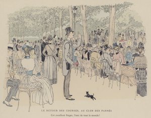Illustratie voor Paris Brillant door Maurice Charles Mathieu Bonvoisin